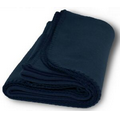 Fleece Blanket 50" X 60"- Navy ****FREE RUSH****
